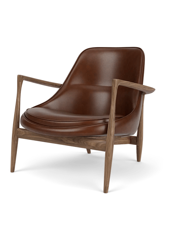 Elizabeth Lounge Chair - Audo Copenhagen Chairs - Walnut - Dakar 0329 - HORNE