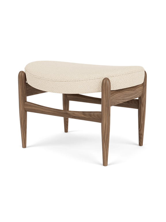Elizabeth Ottoman - Audo Copenhagen Stools + Benches + Ottomans - Natural Oak - Dunes Leather - Cognac - HORNE