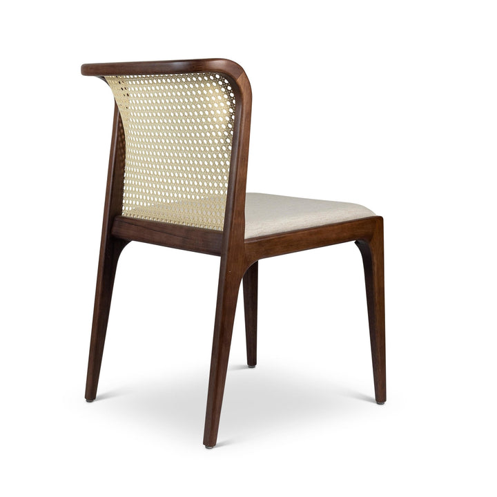 Eloa Cane Side Chair - Urbia Chairs - Medley Ivory Nogal Natural - HORNE