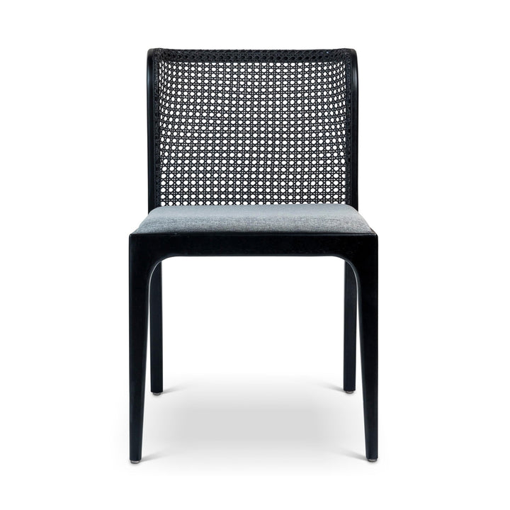 Eloa Cane Side Chair - Urbia Chairs - Essence Grey Ebano - HORNE