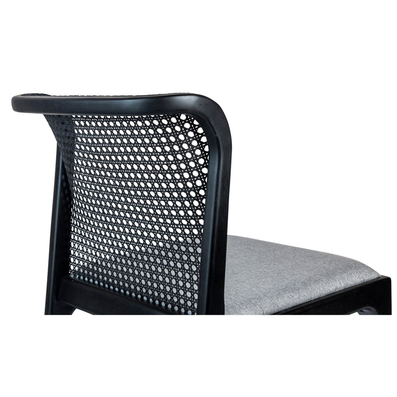 Eloa Cane Side Chair - Urbia Chairs - Essence Grey Ebano - HORNE