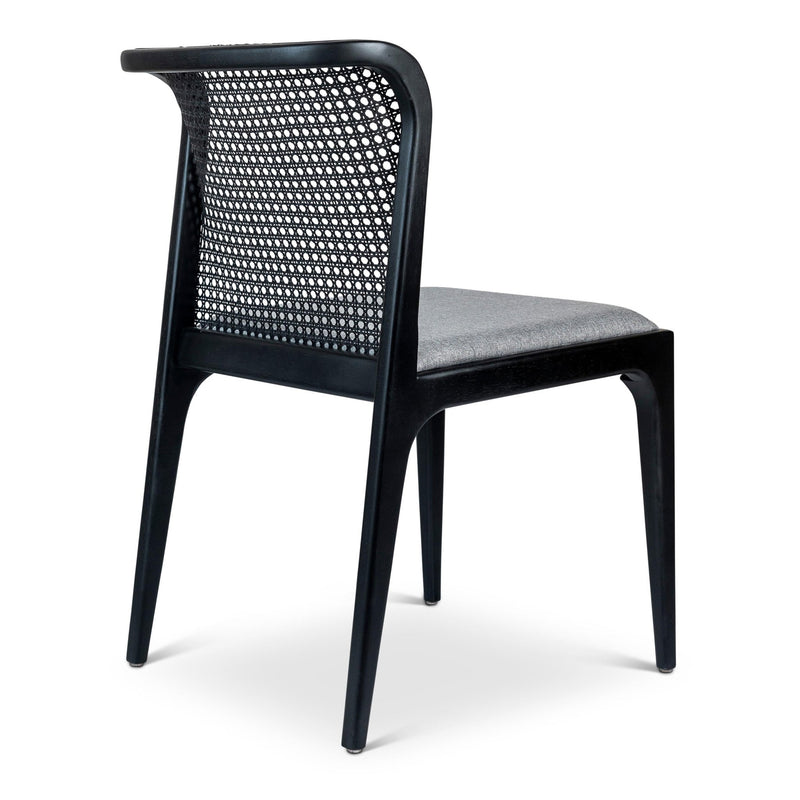 Eloa Cane Side Chair - Urbia Chairs - Essence Grey Ebano - HORNE
