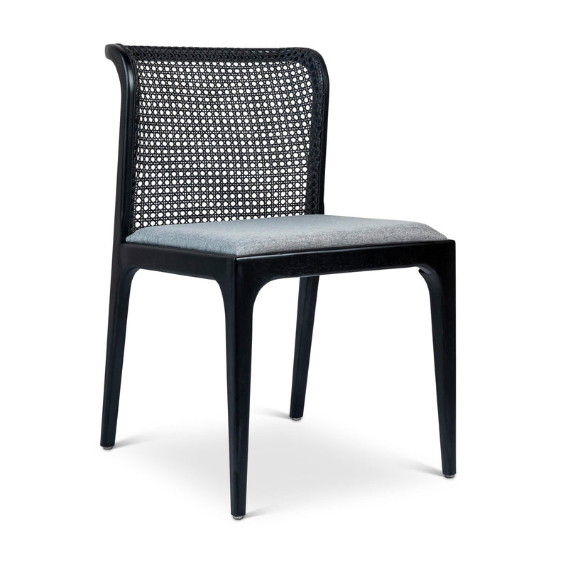 Eloa Cane Side Chair - Urbia Chairs - Essence Grey Ebano - HORNE