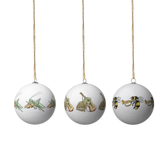 Elsa Beskow Christmas Tree Ornaments - Design House Stockholm Decor - Frog/Bumblebee/Cricket - HORNE