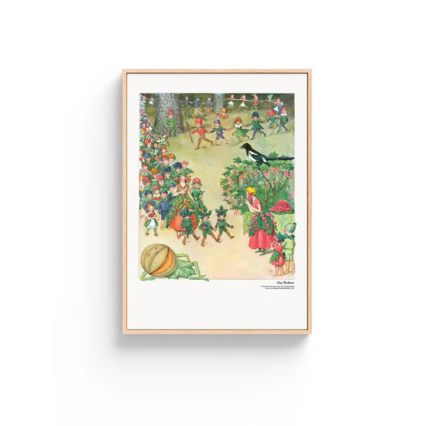 Elsa Beskow Poster 50x70 - Design House Stockholm Art + Objects - August - HORNE