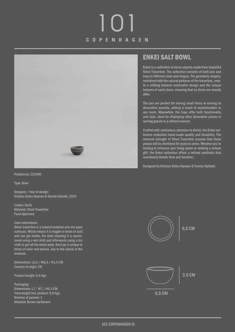 Enkei Salt Bowl - 101 Copenhagen Serveware - HORNE