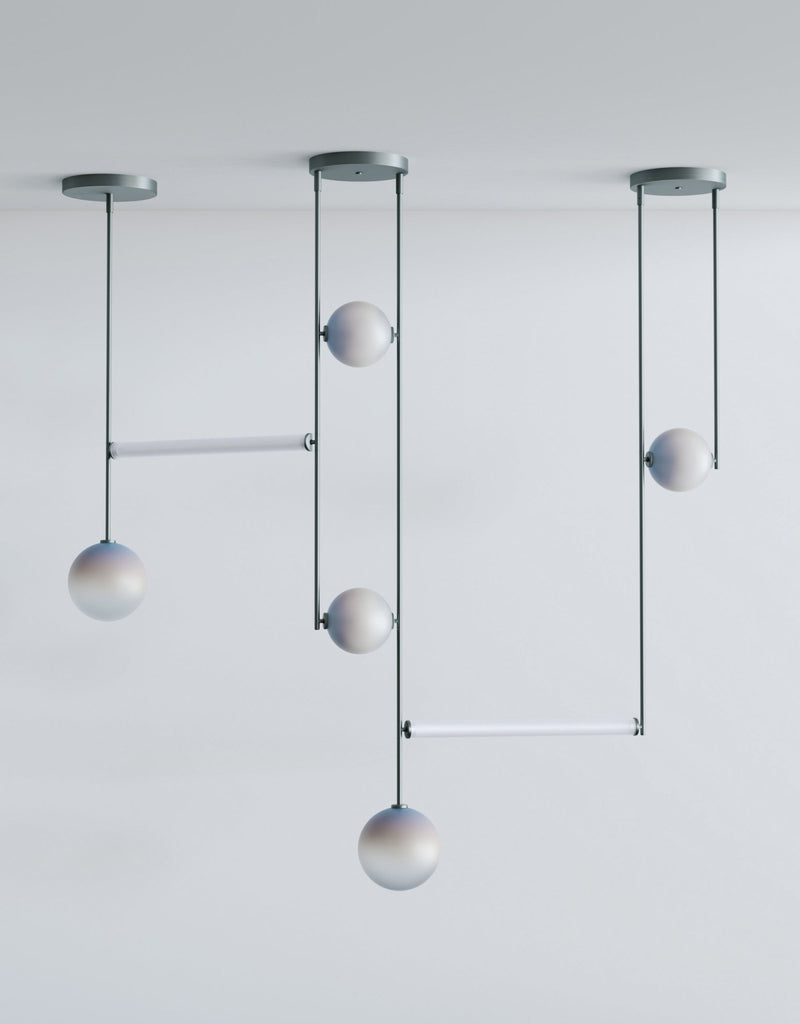 Equalizer 5 Custom Screen - Ladies & Gentlemen Lighting - Gold Anodize - Smokey Green - HORNE