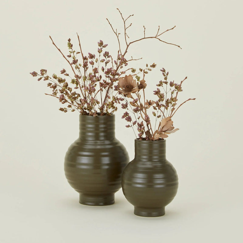 Essential Ceramic Vase - Hawkins New York Vases - Small - Mustard - HORNE