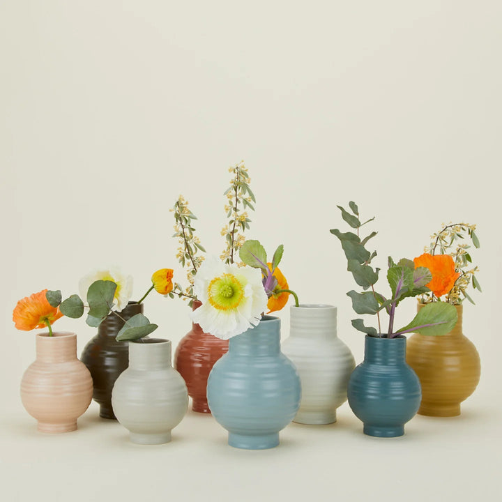 Essential Ceramic Vase - Hawkins New York Vases - Small - Peacock - HORNE
