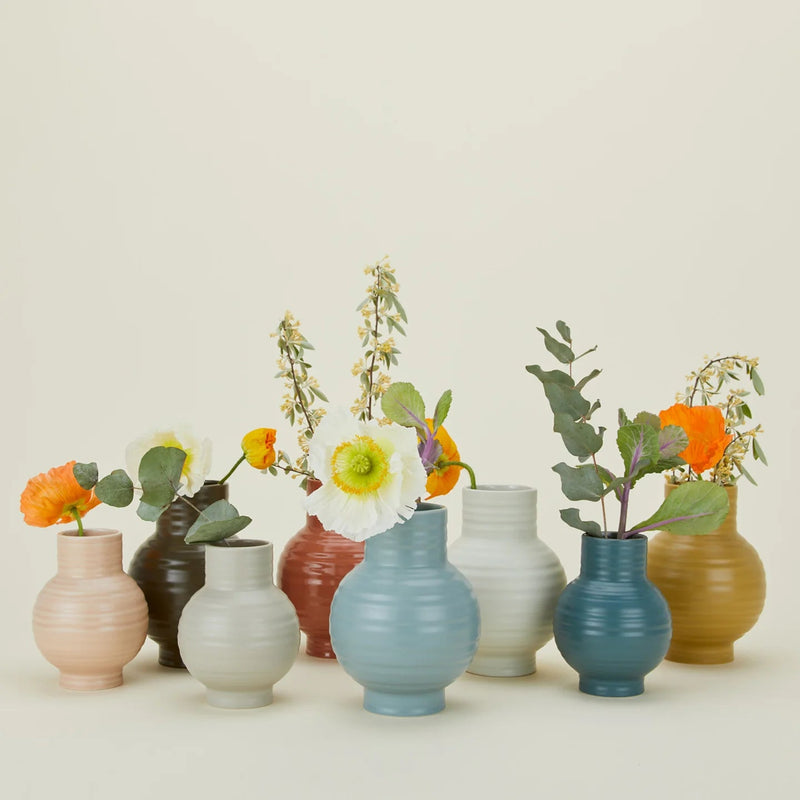 Essential Ceramic Vase - Hawkins New York Vases - Small - Mustard - HORNE