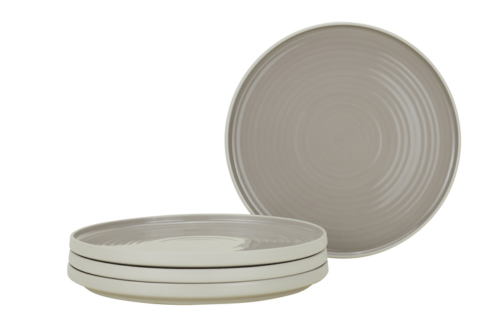 Essential Dinner Plate - Set of 4 - Hawkins New York - Dinnerware - Light Grey - HORNE