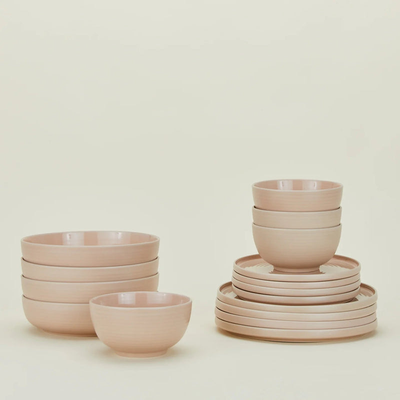 Essential Dinnerware - 16 Piece Set - Hawkins New York Dinnerware - Bone - HORNE