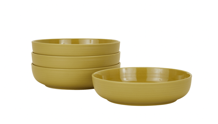 Essential Low Bowl - Set of 4 - Hawkins New York - Dinnerware - Mustard - HORNE