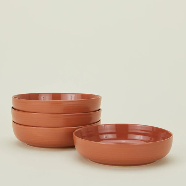 Essential Low Bowl - Set of 4 - Hawkins New York - Dinnerware - Terracotta - HORNE