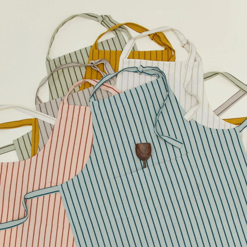 Essential Striped Apron - Hawkins New York Kitchen Tools - Ivory/Flax - HORNE