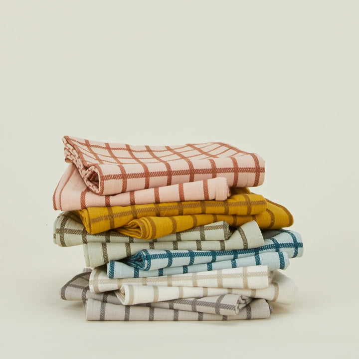 Essential Yarn Dyed Dish Towel - Set of 2 - Hawkins New York Kitchen Tools - Sky/Peacock - HORNE