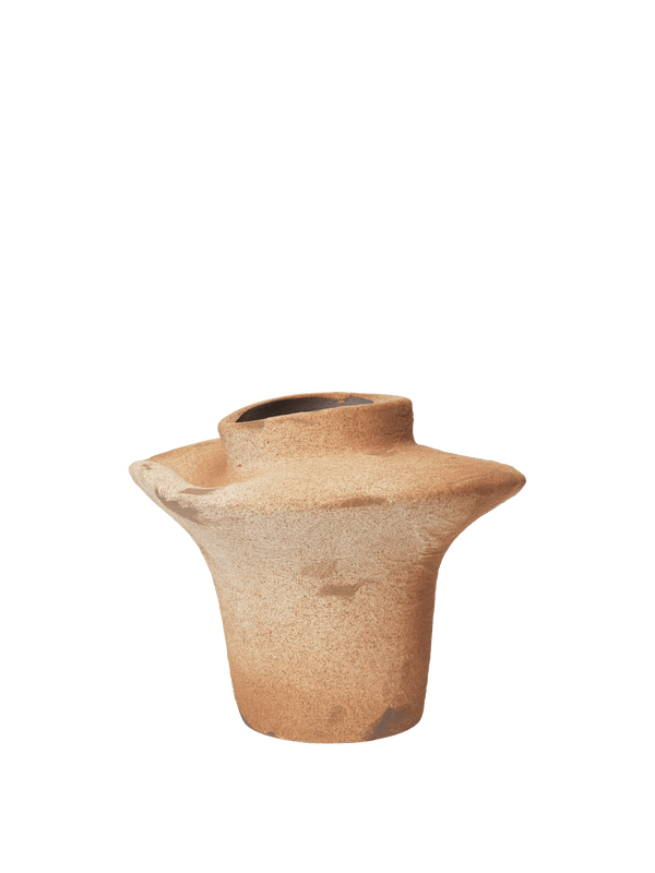 Evio Vase - H22 - Ferm Living Vases - Burnt Umber - HORNE