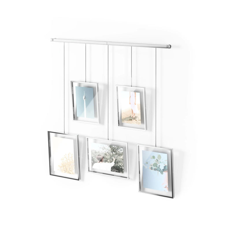 Exhibit Wall Picture Frames - Set of 5 - Umbra Mirrors - Black - HORNE