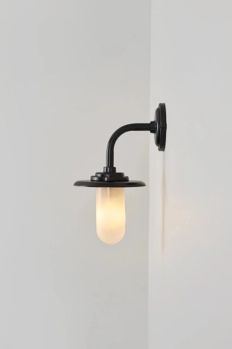 Exterior Bracket Light - 60W - Davey Lighting Outdoor Lights - Galvanised Silver - Frosted - HORNE