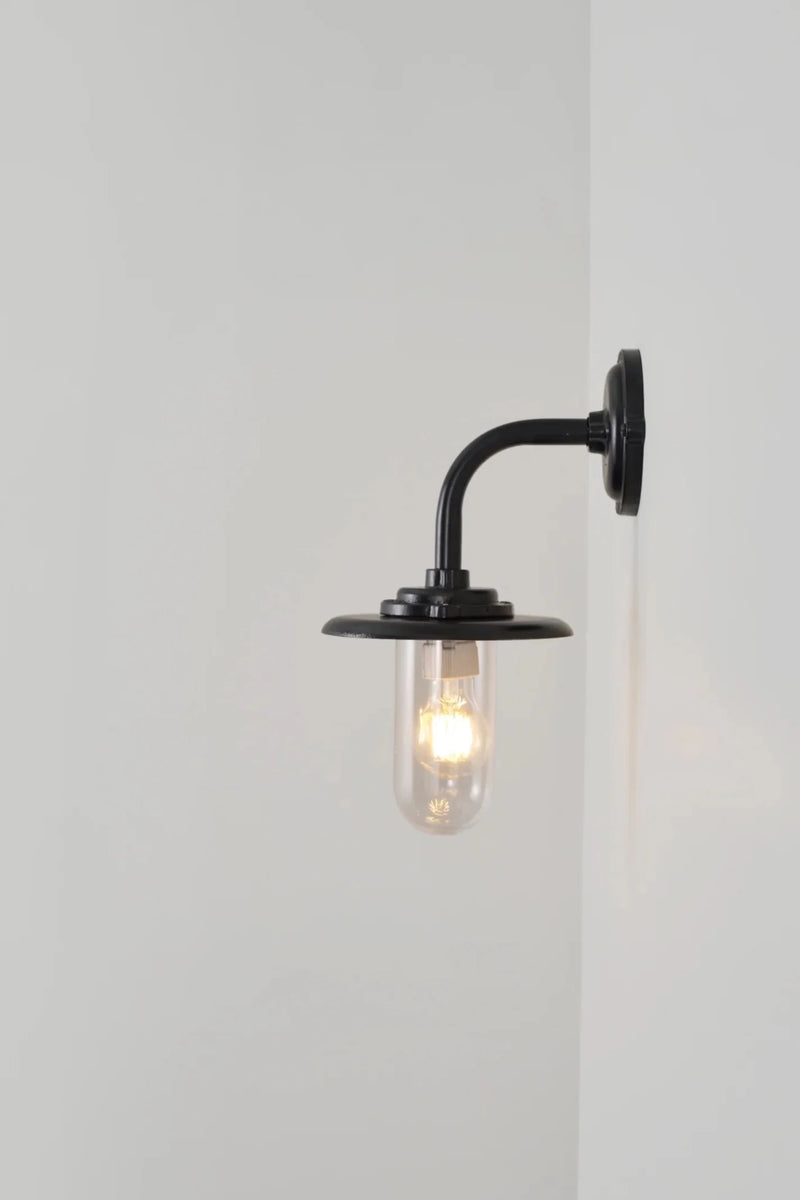 Exterior Bracket Light - 60W - Davey Lighting Outdoor Lights - Galvanised Silver - Frosted - HORNE