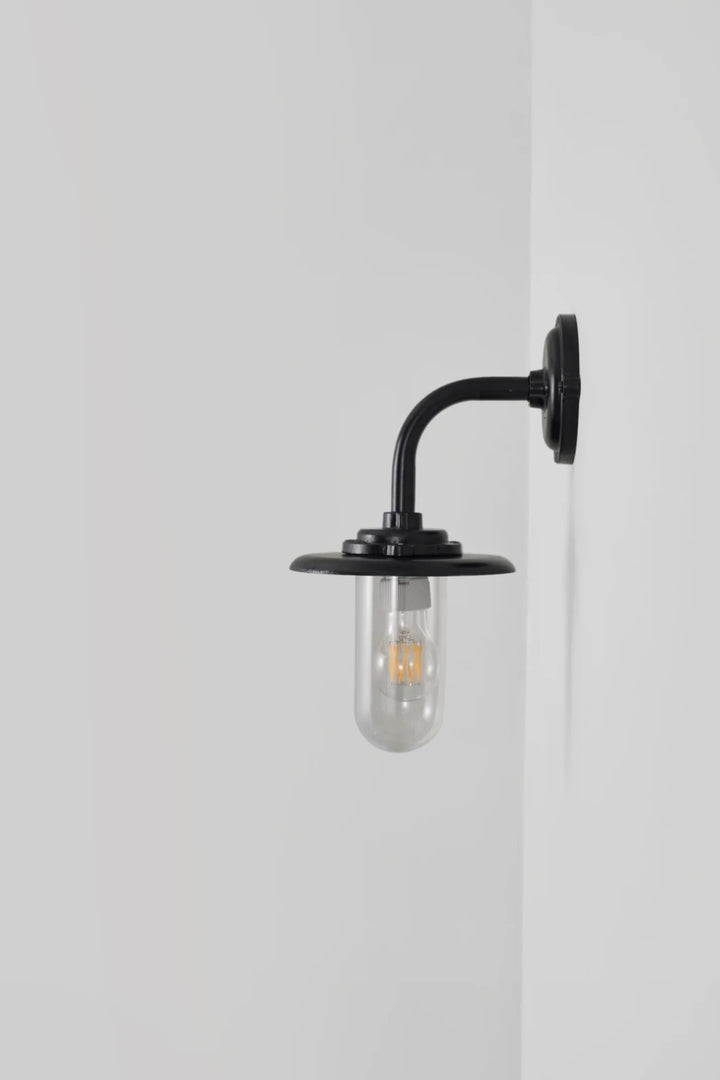 Exterior Bracket Light - 60W - Davey Lighting Outdoor Lights - Black - Frosted - HORNE