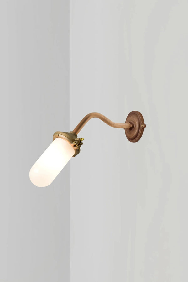 Exterior Bracket Light - Canted - Davey Lighting Outdoor Lights - Bronze - Frosted - HORNE