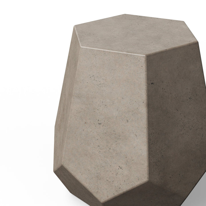 Faceted Stool - Urbia Stools + Benches + Ottomans - Lava - HORNE