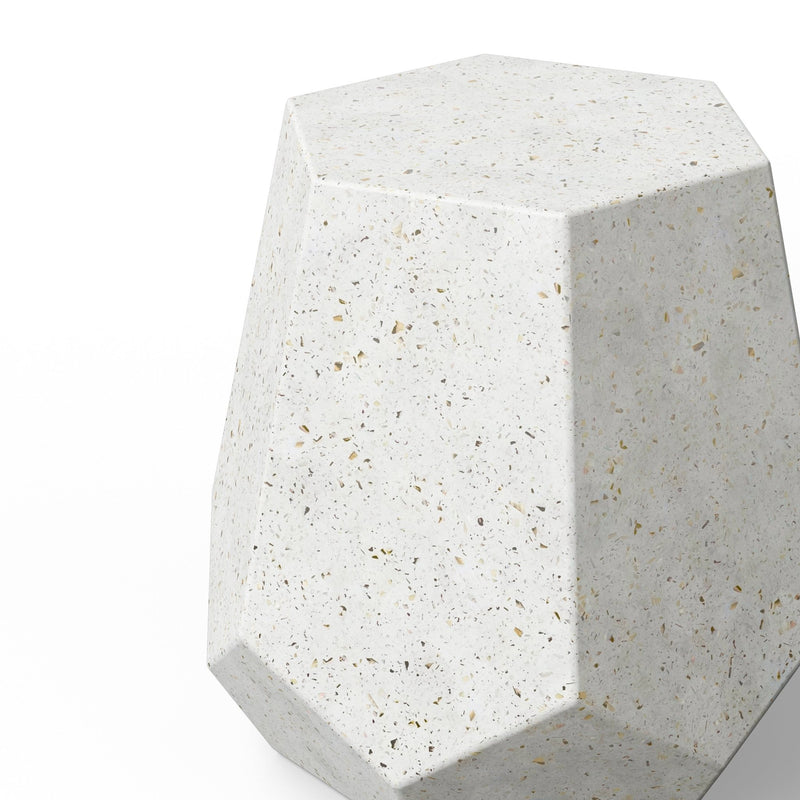 Faceted Stool - Urbia Stools + Benches + Ottomans - Dark Grey - HORNE