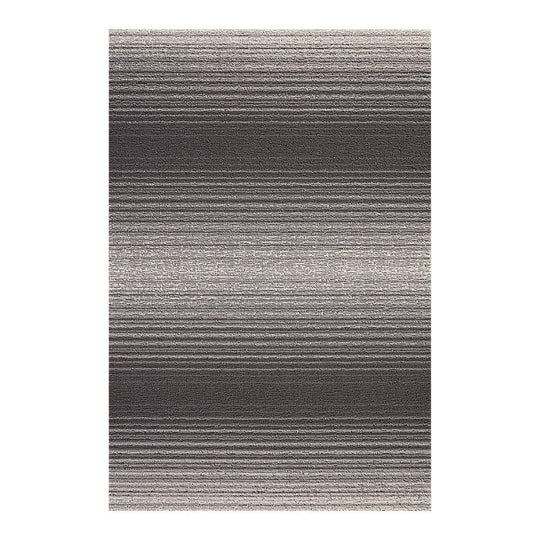 Fade Stripe Shag Rug in Stone