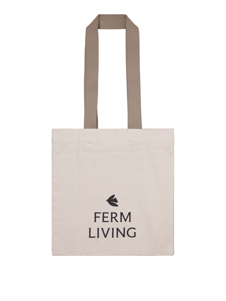 Ferm Living Everyday Tote Bag - Undyed/Dark Cashme - Ferm Living - HORNE