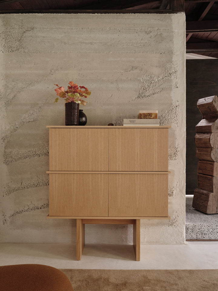 Corduroy Vase - Ferm Living - Vases - Off - White - HORNE
