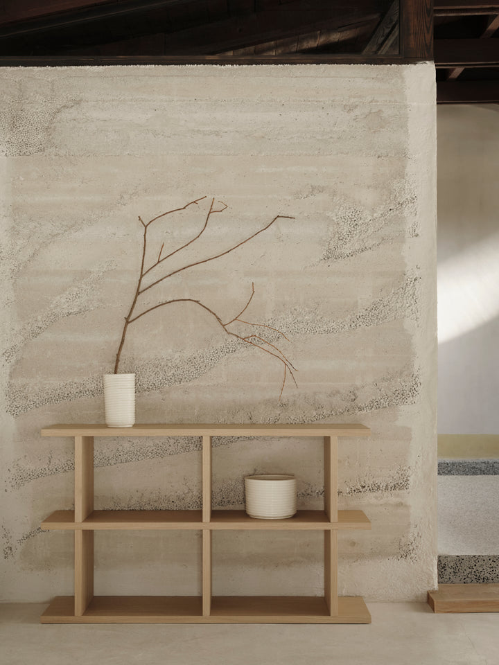 Corduroy Vase - Ferm Living - Vases - Off - White - HORNE