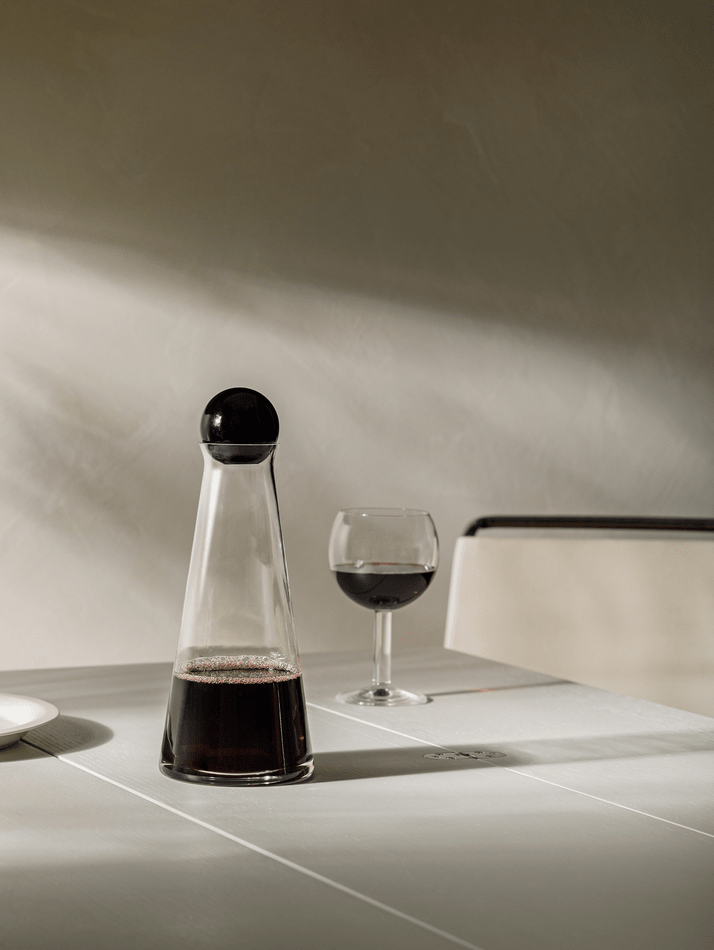 Fia Carafe - Design House Stockholm Carafes + Pitchers - Clear/Amber - HORNE