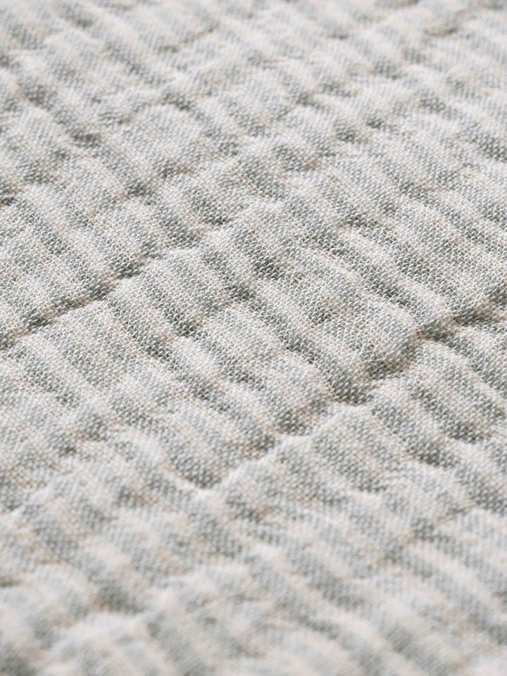 Fino Bedspread - Ferm Living Bedding + Pillows - Terracotta/Off - White - HORNE