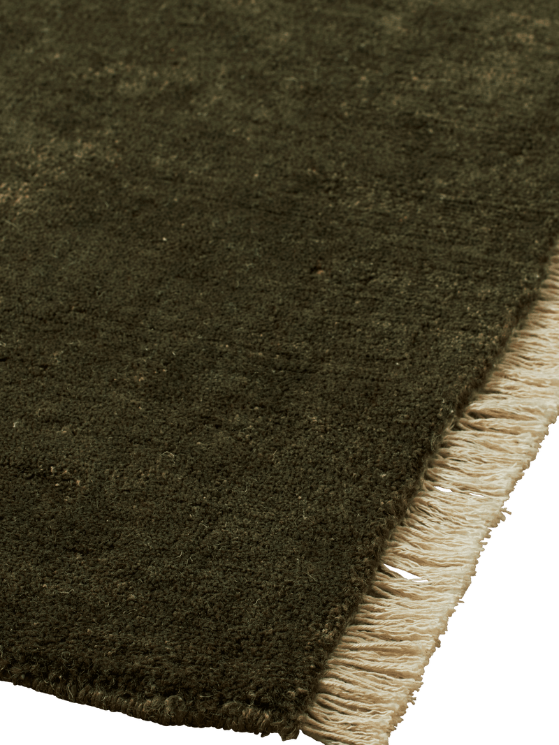 Firth Jute Rug - 140 x 200 - Ferm Living Rugs - Dark Olive - HORNE