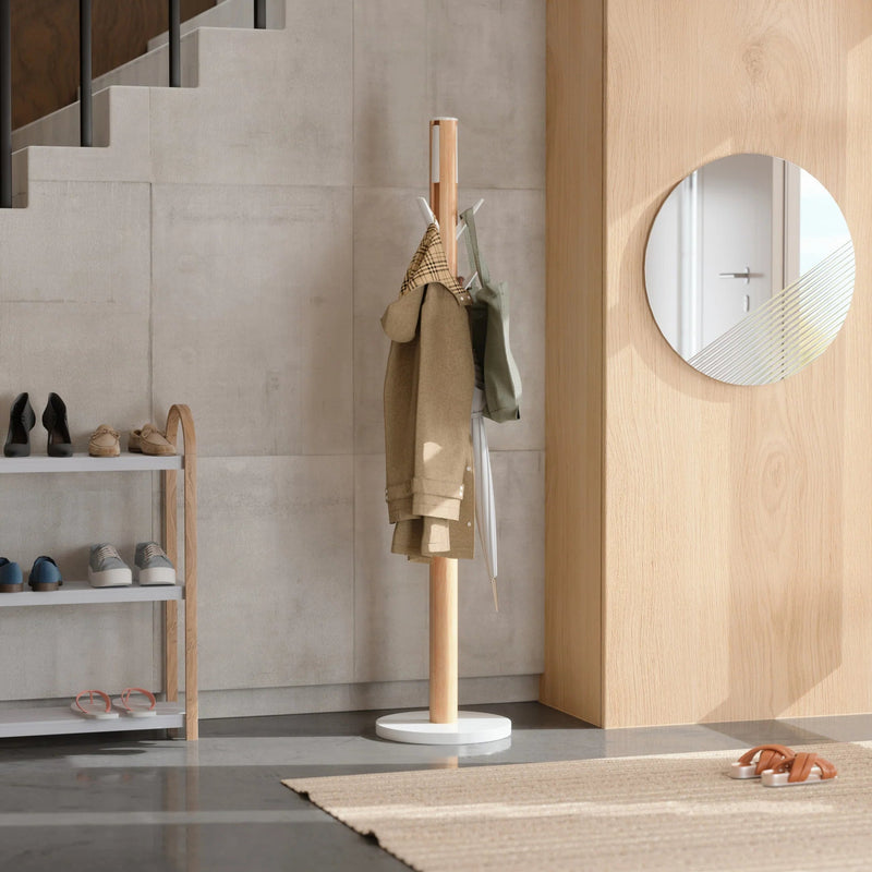 Flapper Coat Rack - Form & Refine Coat + Key Racks - Black-Walnut - HORNE