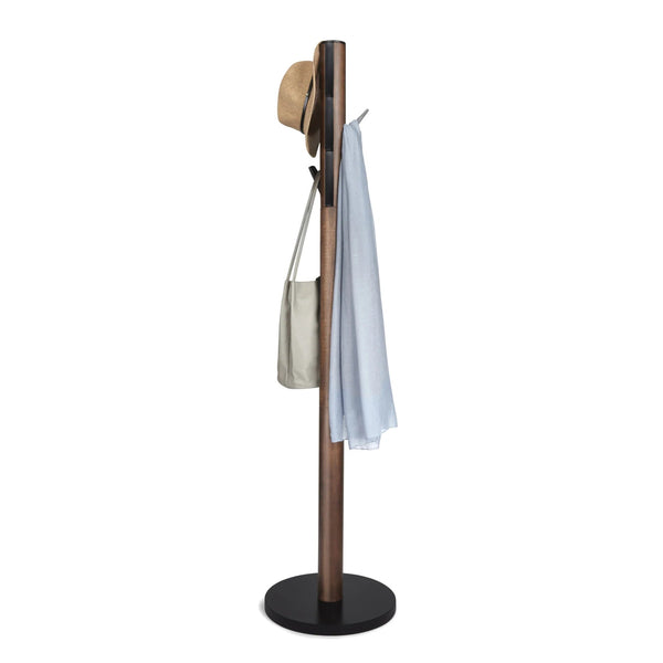 Flapper Coat Rack - Form & Refine Coat + Key Racks - Black-Walnut - HORNE