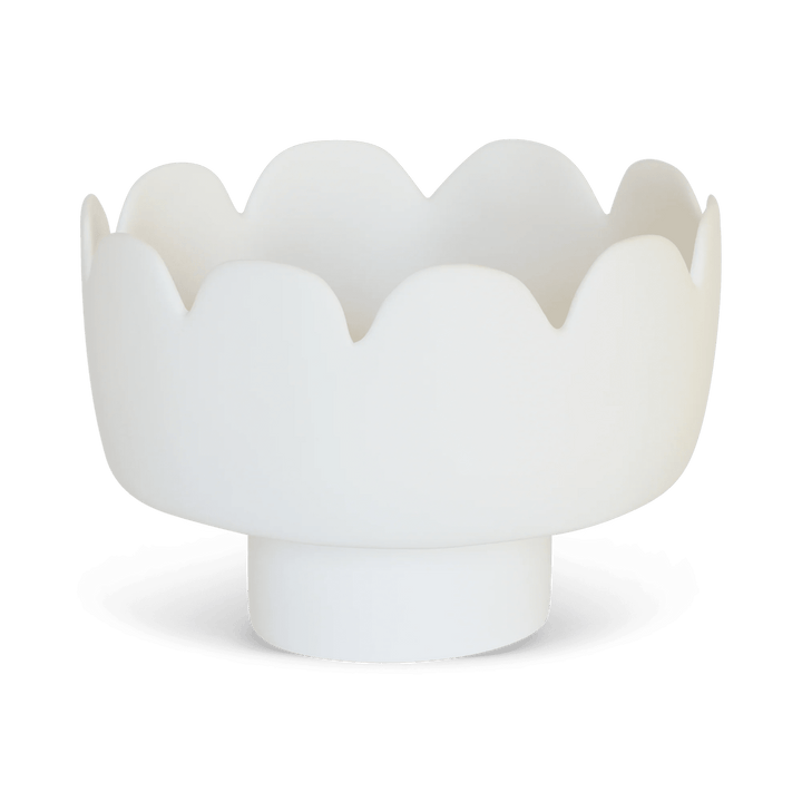 Fleur Footed Bowl - Tina Frey Serveware - Large - White - HORNE