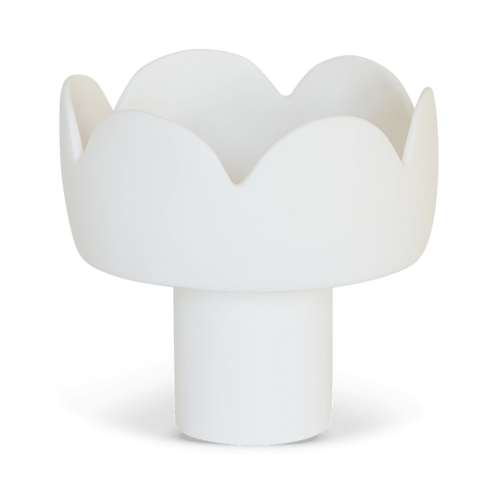 Fleur Footed Bowl - Tina Frey Serveware - Medium - White - HORNE