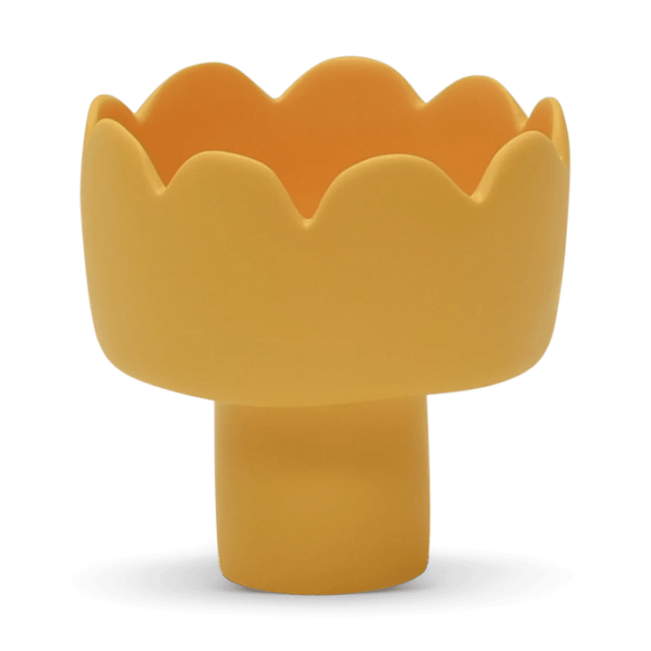 Fleur Footed Bowl - Tina Frey Serveware - Small - Lemon Yellow - HORNE