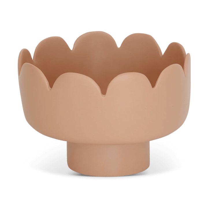 Fleur Footed Bowl - Tina Frey Serveware - Large - Nude - HORNE