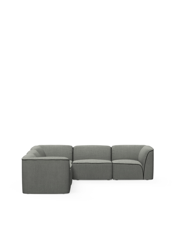 Flora Sectional 3 - Kvadrat Remix 0133 - Woud Sofas - Kvadrat Remix - 0133 - HORNE