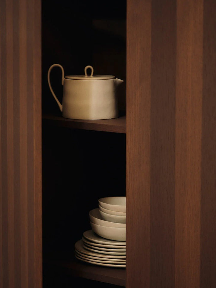 Flow Tea Pot - Ferm Living Coffee + Tea - Off - white Speckle - HORNE