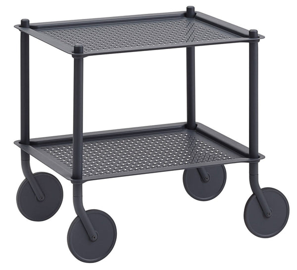 Flow Trolley - 2 Layer - Muuto Trolleys + Carts - Blue - Grey - HORNE