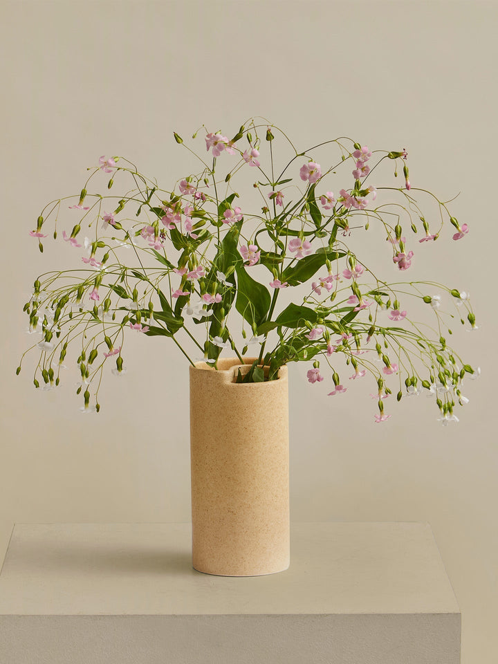 Flowr Vase with flowers in a softly styled interior