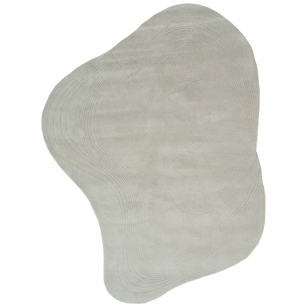 Fluid Arc rug in Chalk 225x300 (7.4' x 9.8')