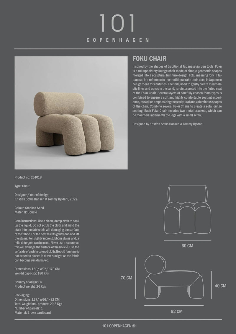 Foku Chair - 101 Copenhagen Chairs - Warm Ash (C142) - HORNE