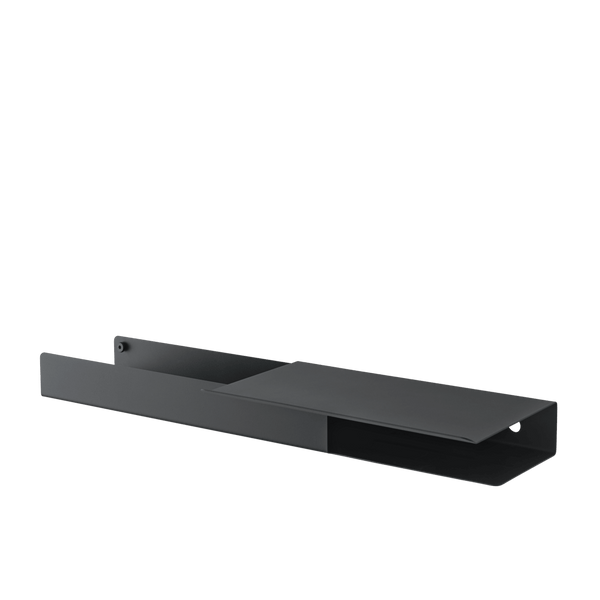 Folded Platform Shelf - Muuto Shelving - Black - HORNE