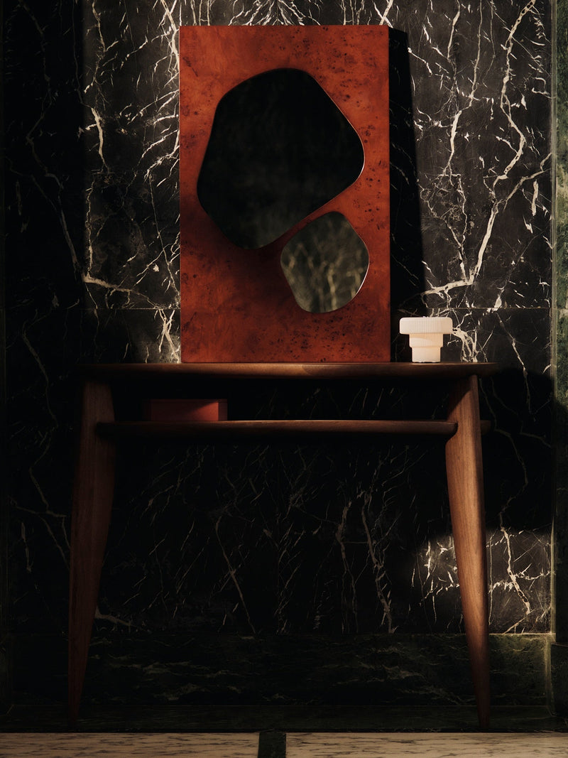 Folia Mirror - 82 - Ferm Living Mirrors - Dark Stained Burl - HORNE