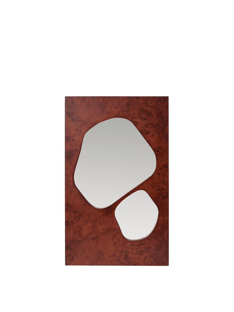 Folia Mirror - 82 - Ferm Living Mirrors - Dark Stained Burl - HORNE